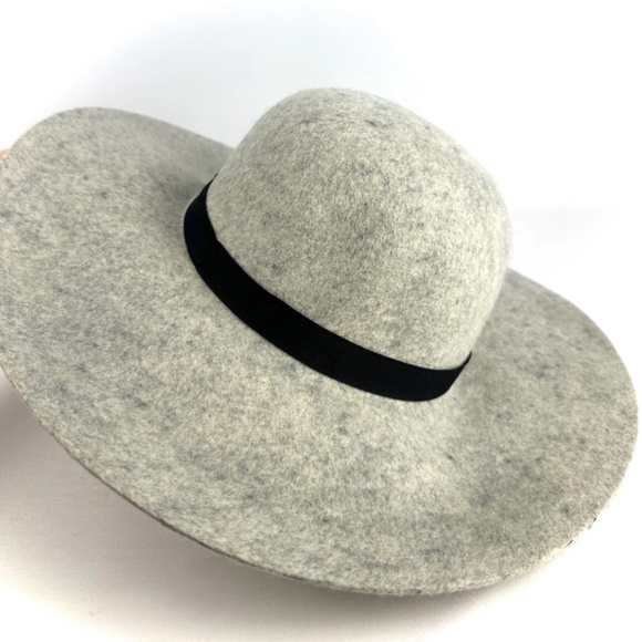 Maison Scotch ‘Scotch & Soda Felted Wool Round Flouncy Hat in Heather Grey - M - Picture 9 of 10